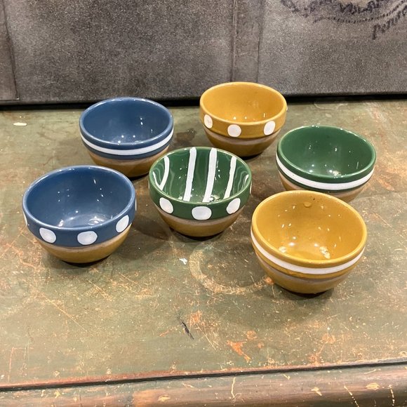 Mud Pie Green Dot mini 3 Ramekin Set - NWT - Picture 3 of 5